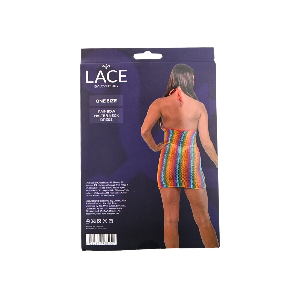 Lace by LJ Rainbow Halter Neck Dress - Image 7