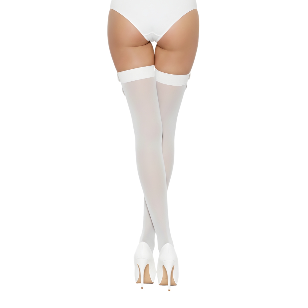 Lace by LJ Thigh High Stockings with Bow - Image 6