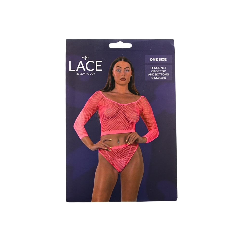 Lace by LJ Fence Net Crop Top and Bottoms - Image 11