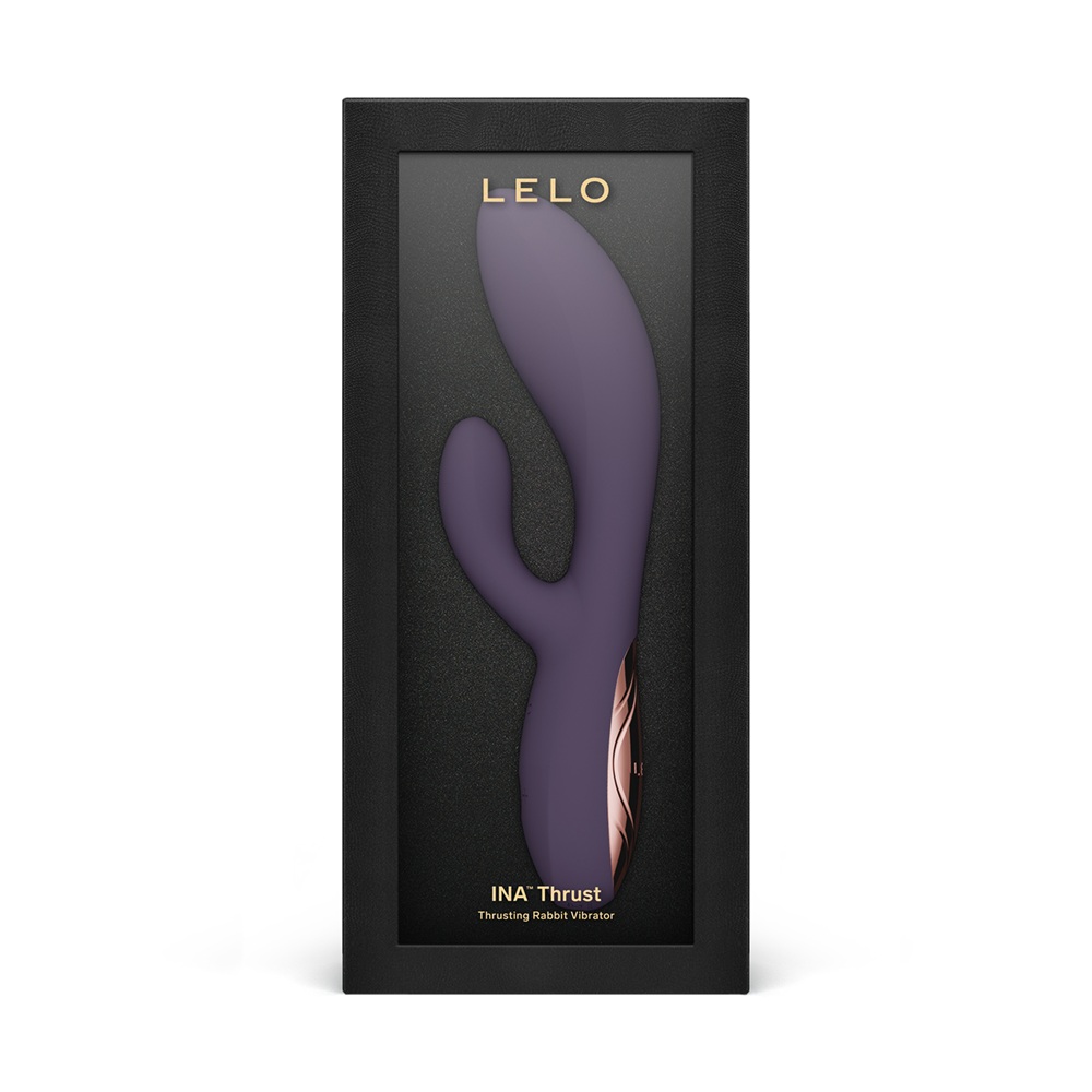 LELO Ina Thrust Thrusting Rabbit Vibrator Purple Twilight - Image 2